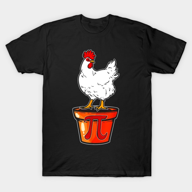 Pi Math Chicken Pot T-Shirt by ANGELA2-BRYANT